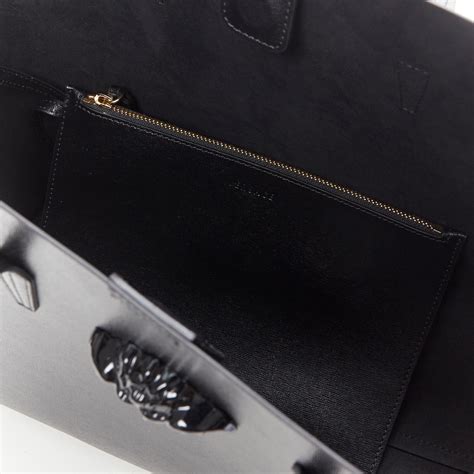 new VERSACE Palazzo Medusa black saffiano calf leather 